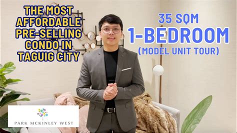 Park McKinley West 35 SQM 1 Bedroom Model Unit Tour YouTube