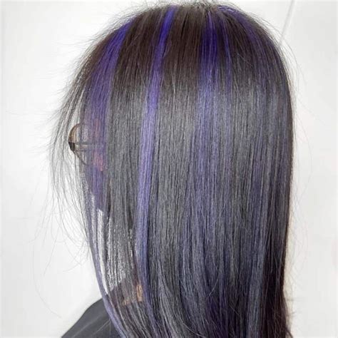 60 Purple Highlight On Brown Hair Ideas 2024 Update Purple