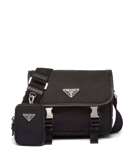 Prada Re Nylon Shoulder Bag Black Farfetch Uk