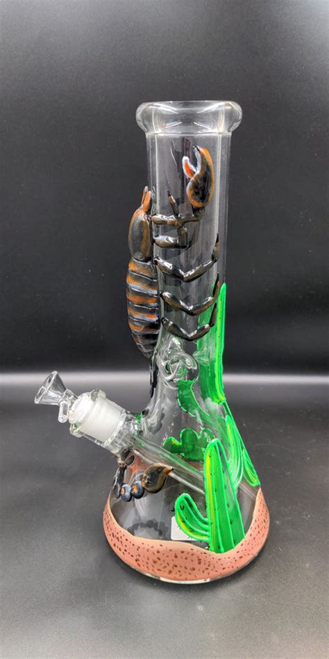 3d Scorpion Beaker Heavy Glass Bong Avernic Smoke Shop