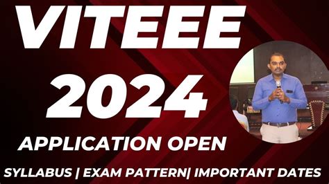 VITEEE 2024 APPLICATION OPEN HOW TO APPLY EXAM PATTERN SYLLABUS