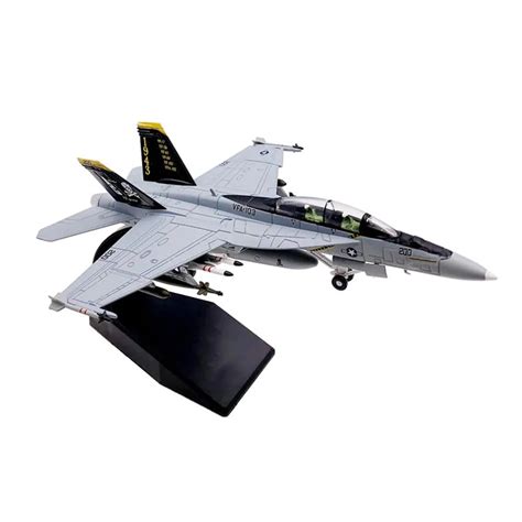 1/100 Scale Super Hornet Strike Fighter Toy Jet Aircraft Modle Metal ...