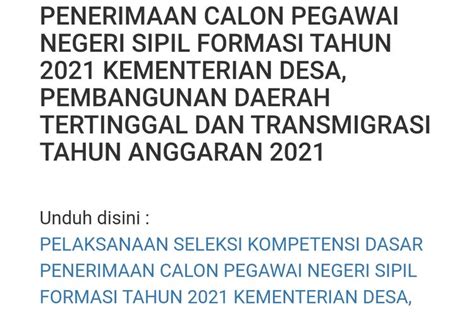 Informasi Terbaru Jadwal Lokasi Dan Syarat Tes Skd Cpns 2021 Di