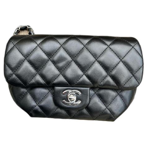 Sac Banane Bandouill Re Chanel Uniform Noir Cuir Ref Joli Closet