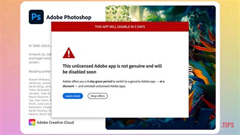 Solución esta aplicación de Adobe sin licencia no es genuina y se