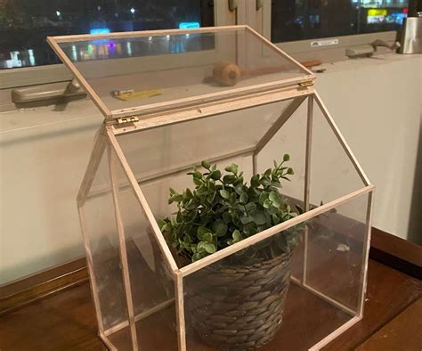 Diy Miniature Greenhouse 7 Steps Instructables