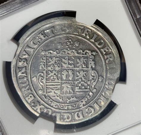 1616 German States Brunswick Wolfenbuttel 1 2 Taler PCGS XF Germany