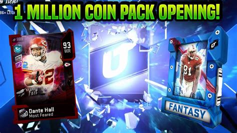 1 MILLION COIN PACK OPENING FOR DANTE HALL 8 LEGEND FANTASY PACKS