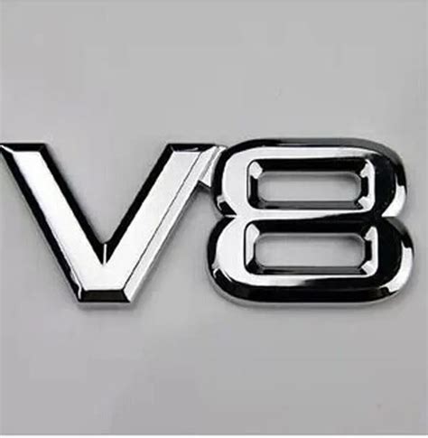 Free Shipping Car Suv Chrome V Logo Sticker For Jeep Toyota Highlander