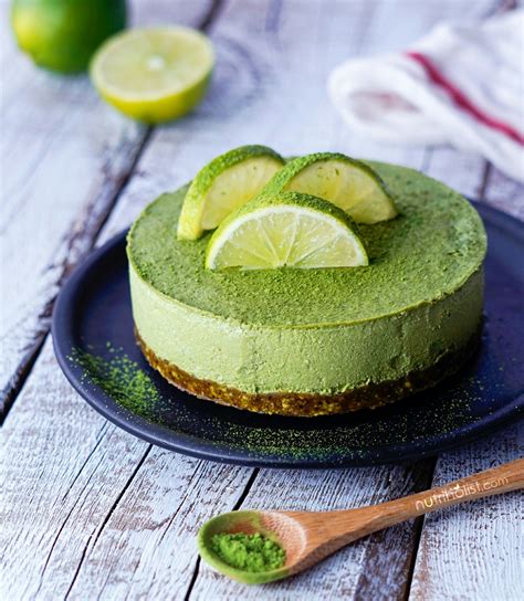 Matcha Lime Vegan Cheesecake Grain Free Paleo Nutriholist