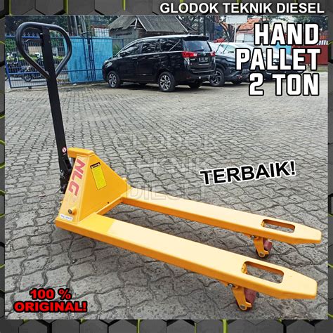 Jual Hand Pallet Handpallet Truck 2 Ton Hand Stacker Lift 2000 Kg Roda