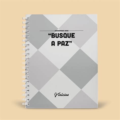 Caderno Congresso 2022 Busque A Paz Capa Xadrez Shopee Brasil