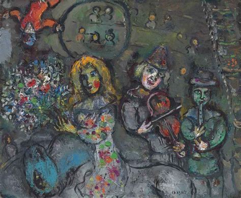 Marc Chagall Les Amoureux De Saint Paul De Vence Circa 1958 Mutualart