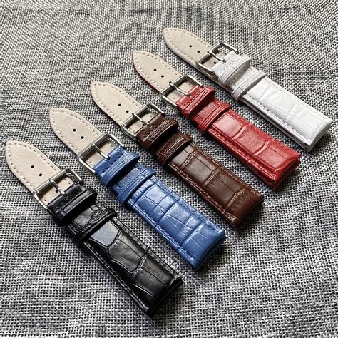 Universal Leather Watchbands Mm Pin Buckle