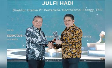 Dirut Pertamina Geothermal Energy Sabet Penghargaan Pada ISRA 2024