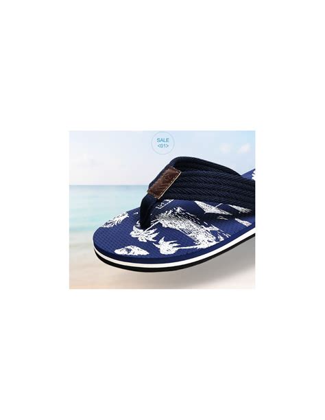 Мужские шлепки для пляжа Gailang Navy лот SH006 | Coolman