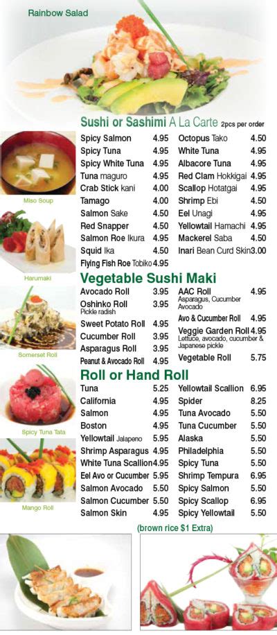 Ichiban Sushi Menu | Ichiban