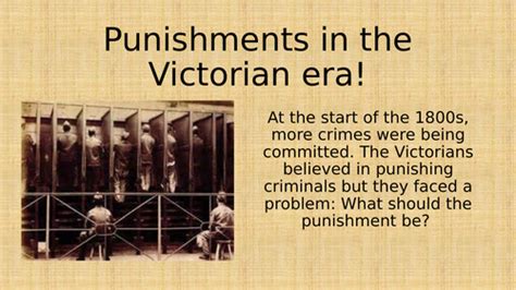 Victorian Punishments Teaching Resources