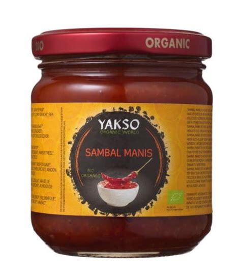 SOS CHILI SAMBAL MANIS BIO 200 G YAKSO Sklep Internetowy Delikatesy