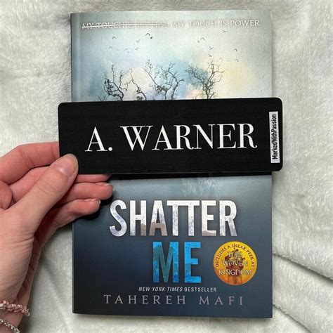 Aaron Warner Bookmark Shatter Me Series Tahereh Mafi Double Sided