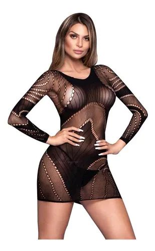 Lingerie Sexy Mini Vestido Arrast O Sensual Manga Luxo Mercadolivre