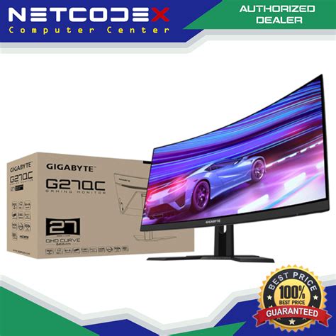 GIGABYTE G27QC A 27" 165Hz 1440P Curved Gaming Monitor, 2560 x 1440 VA ...