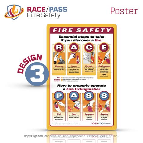 Race Pass Fire Safety Poster Race Pass Fire Safety Solutions