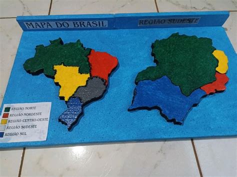 Maquete Mapa Regi O Sudeste Regi O Norte Sudeste