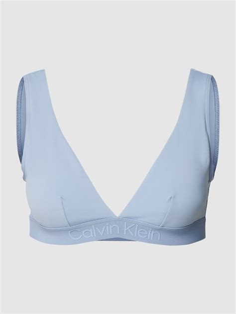Calvin Klein Underwear Bikini Oberteil Mit Label Detail Hellblau Online Kaufen