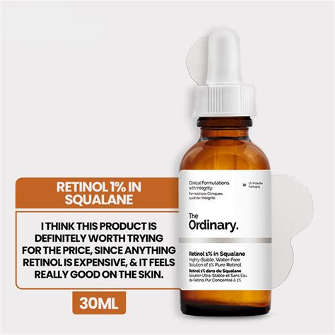 The Ordinary Retinol 1% in Squalane, 30 ml – GB Cosmetics