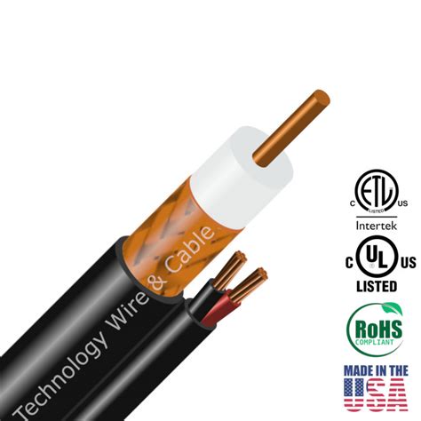 Rg Siamese Cctv Outdoor Coaxial Cable Technology Wire Cable