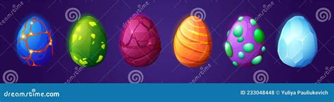 Eggs Of Dinosaur Icon In Cartoon Style Isolated On White Background