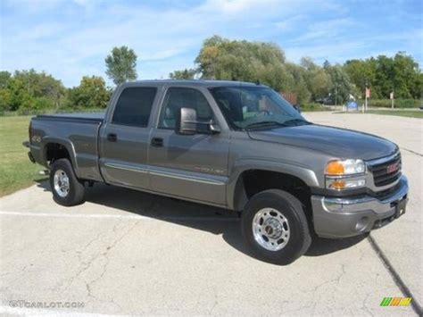 2006 Steel Gray Metallic Gmc Sierra 2500hd Slt Crew Cab 4x4 92344332 Photo 2