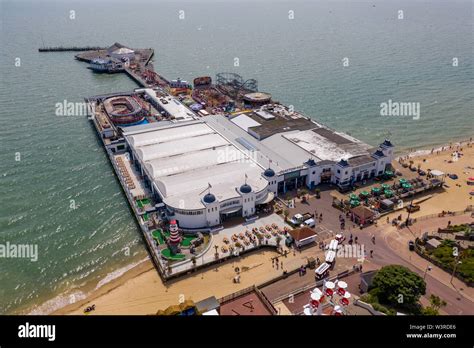 Clacton Pier Aerial View, Clacton-on-sea, Essex UK Stock Photo - Alamy