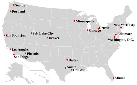 US Map With Cities Printable | USA Cities Map Labeled US Interstate ...