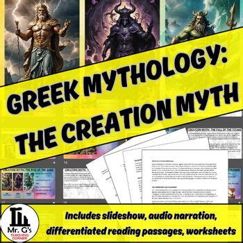 Greek Mythology - Creation Myth by Mr Gs Teaching Corner | TPT