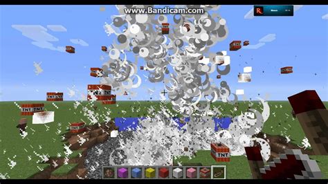 Minecraft Huge Tnt Explosion Youtube