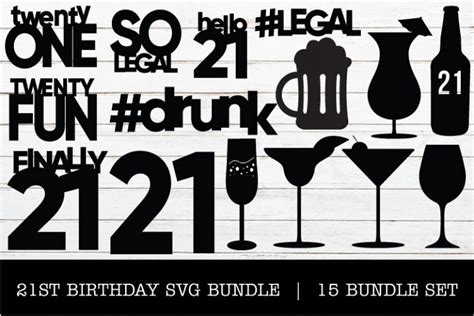 21st Birthday Svg Bundle