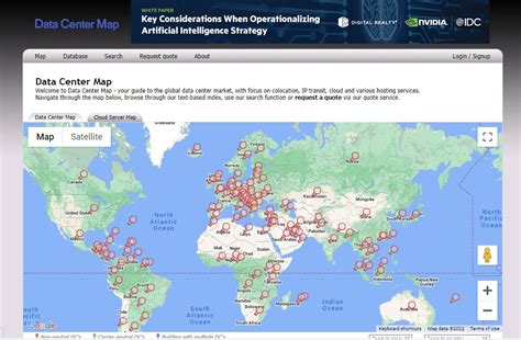 datacentermap webstie softglaze