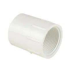 White Pvc Female Threaded Adapter For Structure Pipe Size Inch At