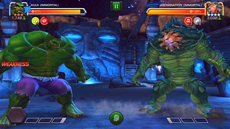 Hulk Immortal Vs Abomination Immortal Youtube