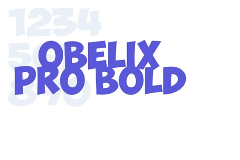 Obelix Pro Bold - Font Free Download