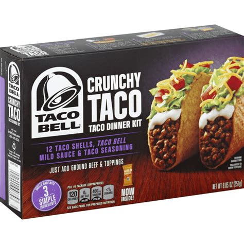 Taco Bell Crunchy Taco Dinner Kit 12 CT Hispanic Carlie C S