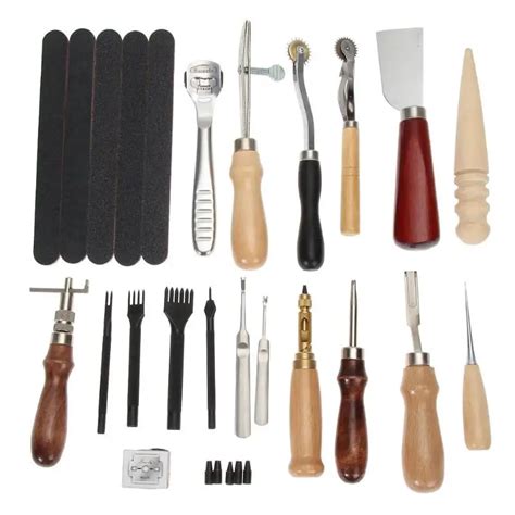 Aliexpress Buy Pcs Leather Craft Punch Tools Kit Stitching