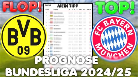 Bundesliga Prognose 2024 25 Wer Wird Meister Wer Steigt Ab Youtube