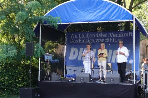 Friedensfest der Linken in Königs Wusterhausen LINKE Claudia