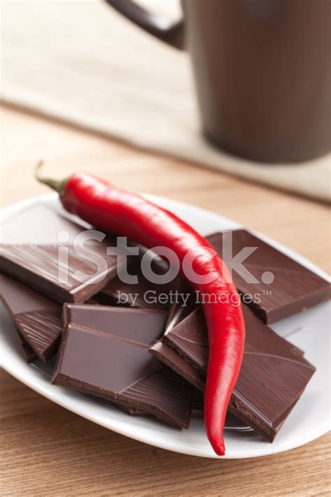 Dark Chili Chocolate Stock Photo Royalty Free Freeimages