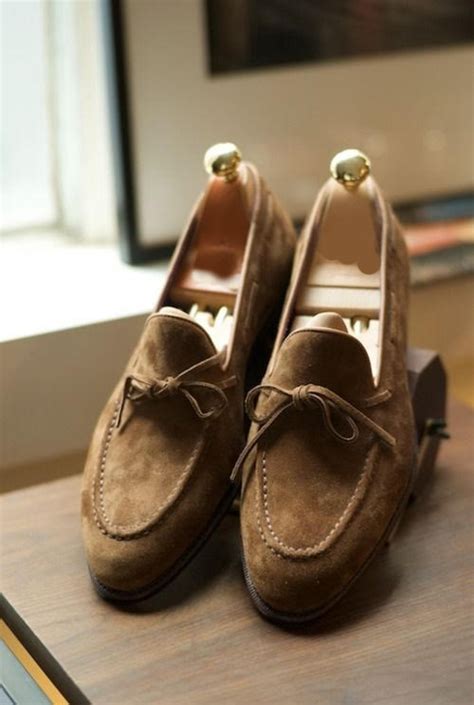 Mens Brown Tassels Suede Handmade Formal Shoes On Storenvy