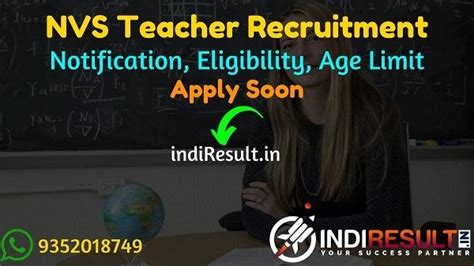 NVS Teacher Recruitment 2022 Notification Apply Online NVS 2200 TGT