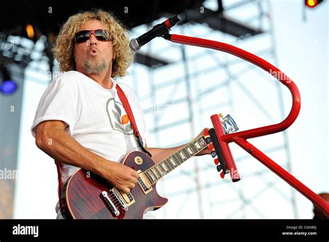 Sammy Hagar performs live in concert during the Naperville Ribfest at ...